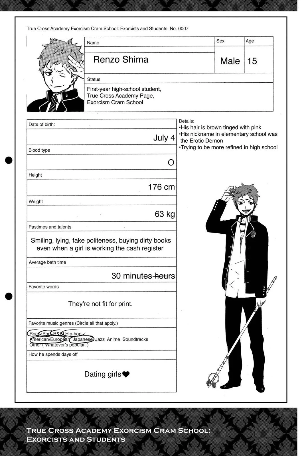 Blue Exorcist, chapter 7, page 53