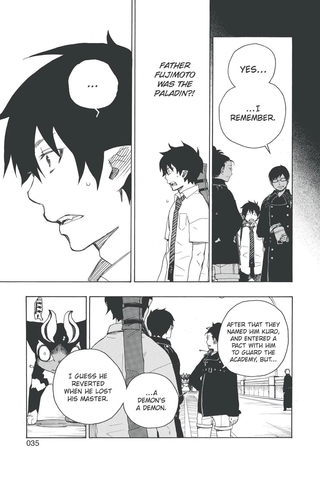 Blue Exorcist, chapter 8, page 35