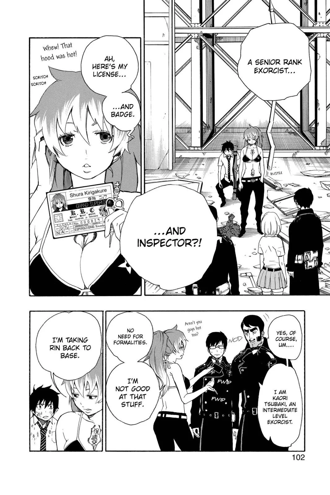 Blue Exorcist, chapter 10, page 2