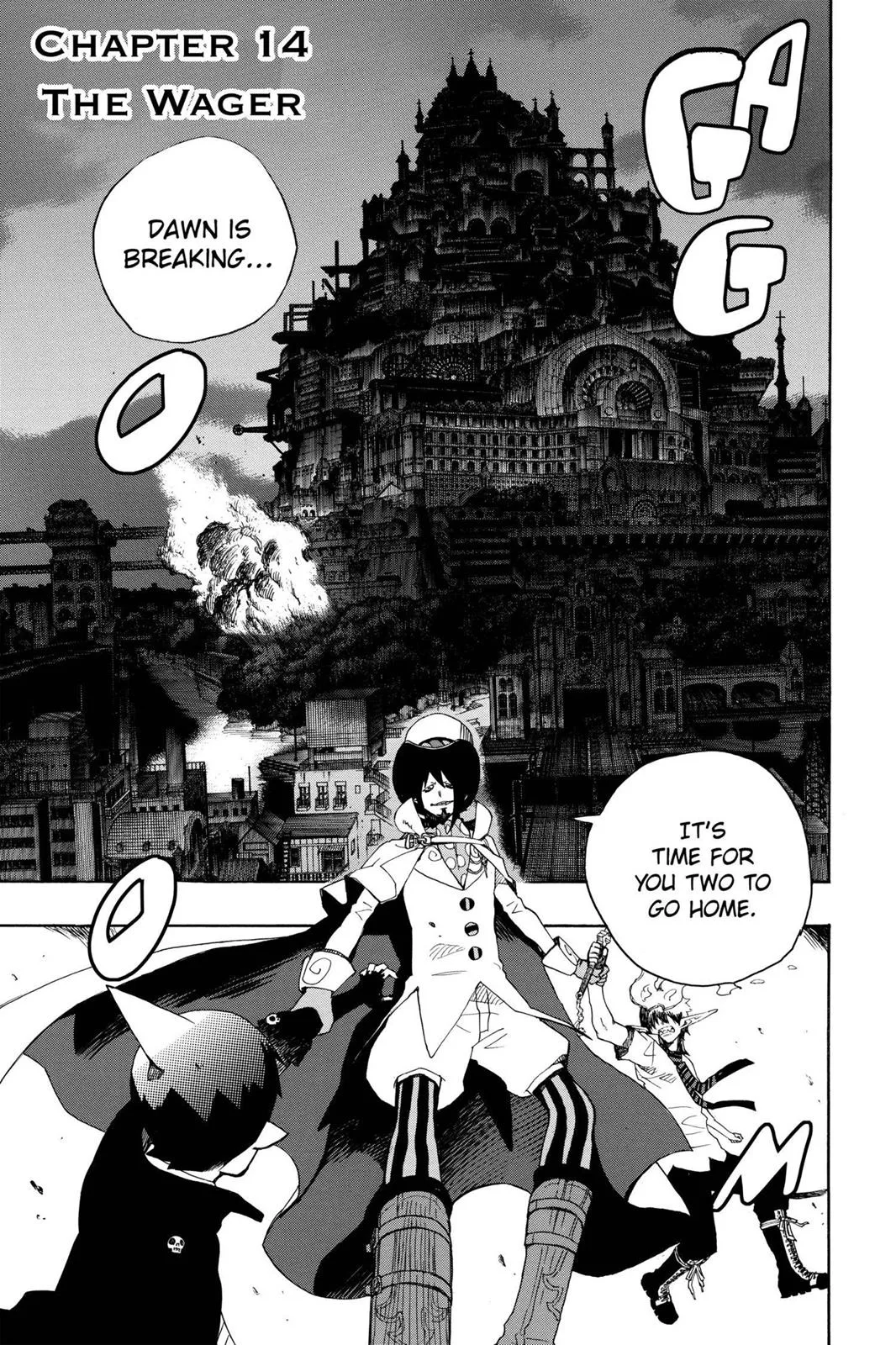 Blue Exorcist, chapter 14, page 1
