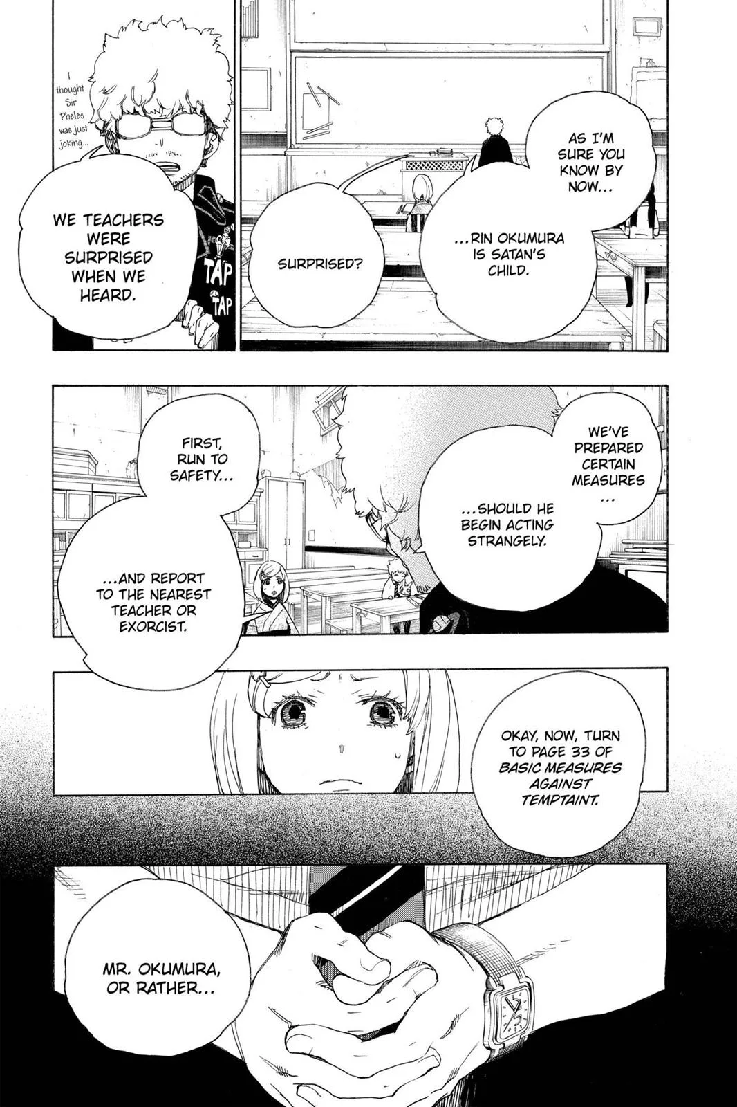 Blue Exorcist, chapter 15, page 9