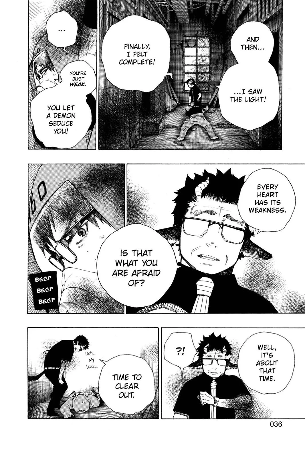 Blue Exorcist, chapter 16, page 36