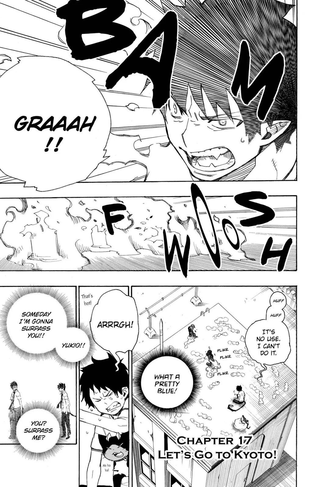 Blue Exorcist, chapter 17, page 1