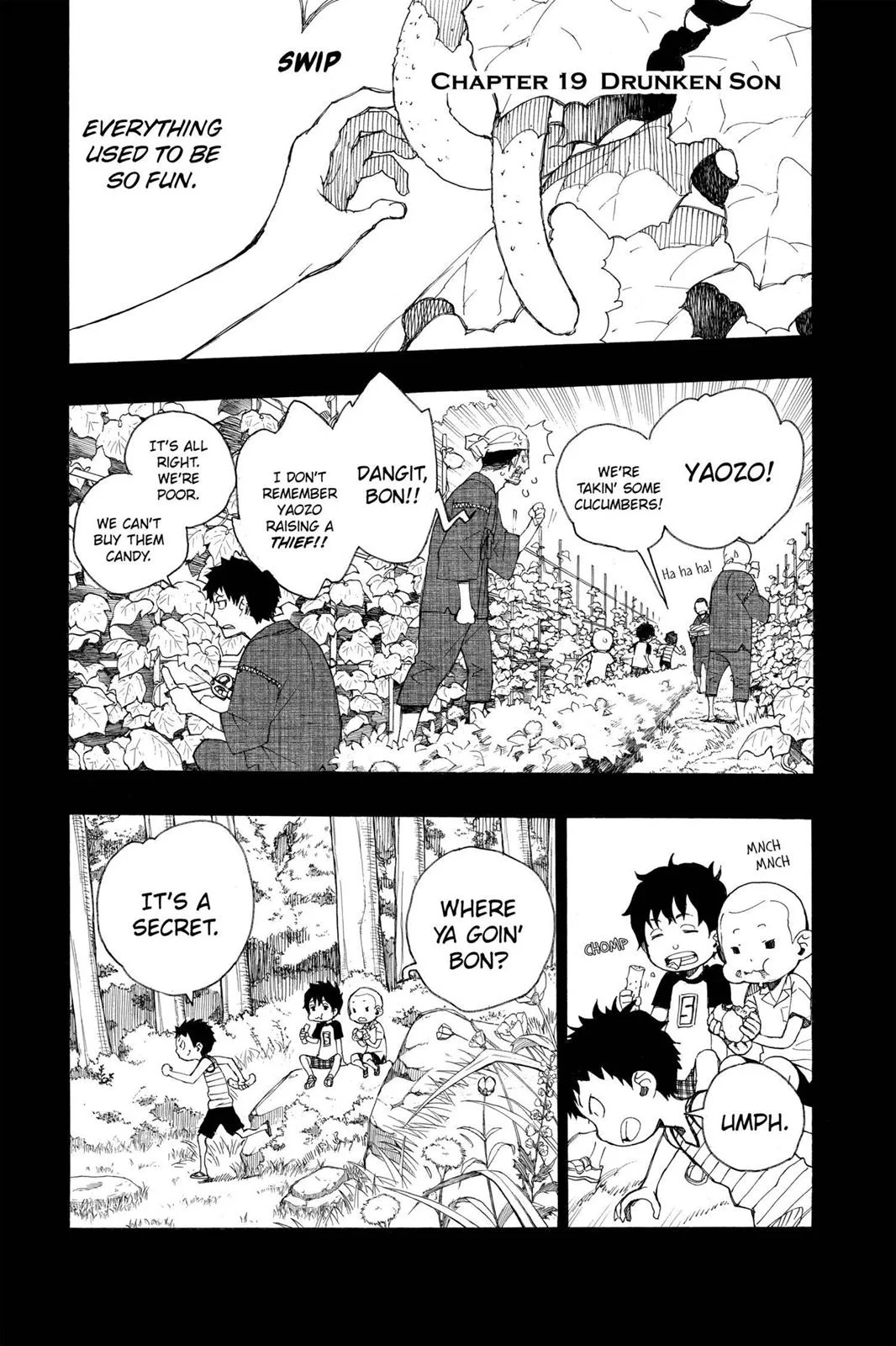 Blue Exorcist, chapter 19, page 1