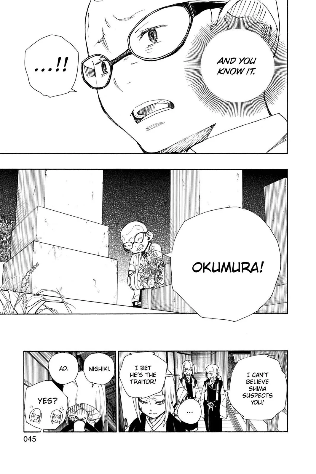 Blue Exorcist, chapter 20, page 45