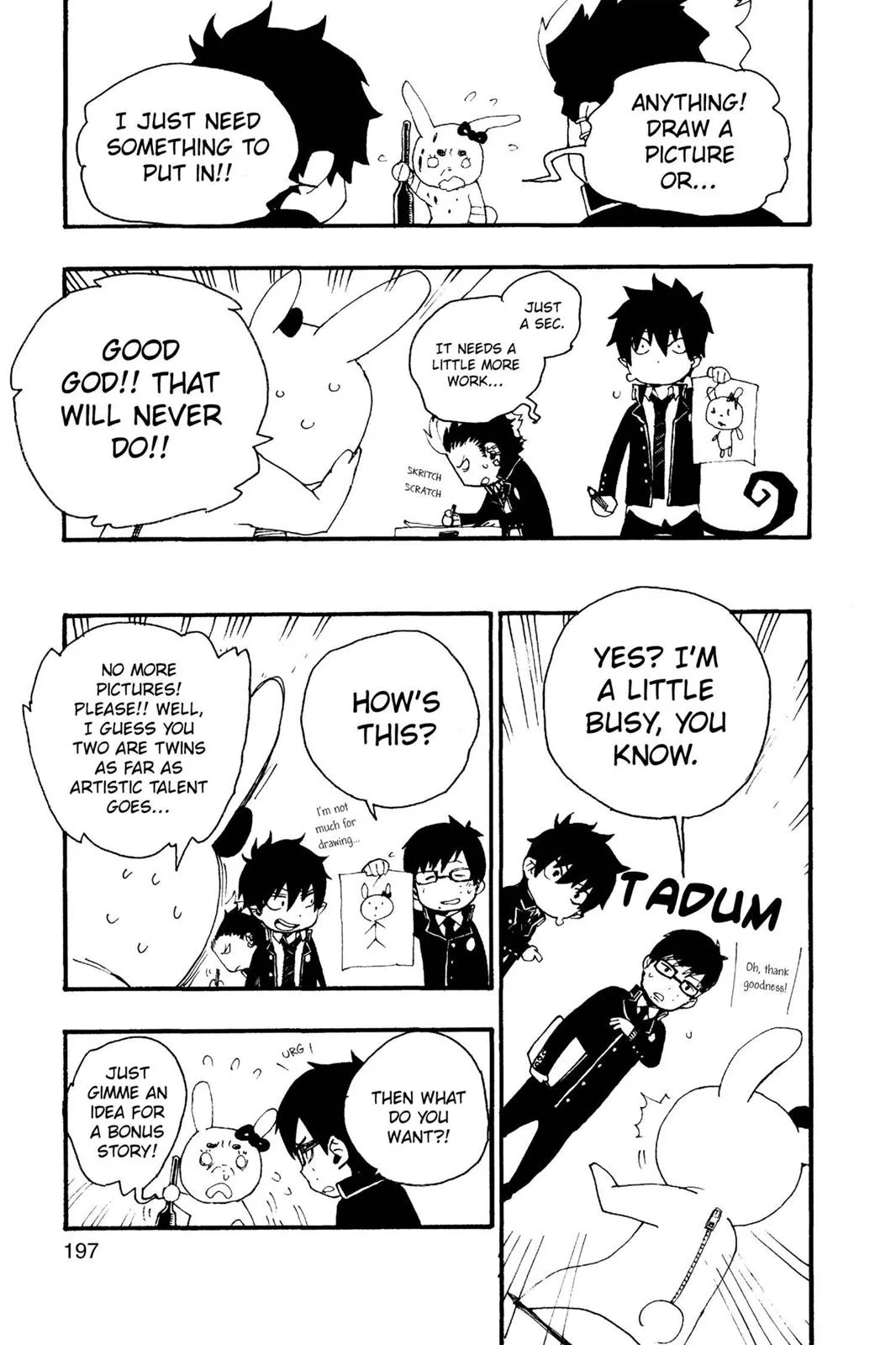 Blue Exorcist, chapter 23.6, page 19