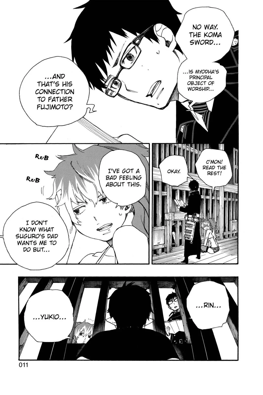 Blue Exorcist, chapter 24, page 11