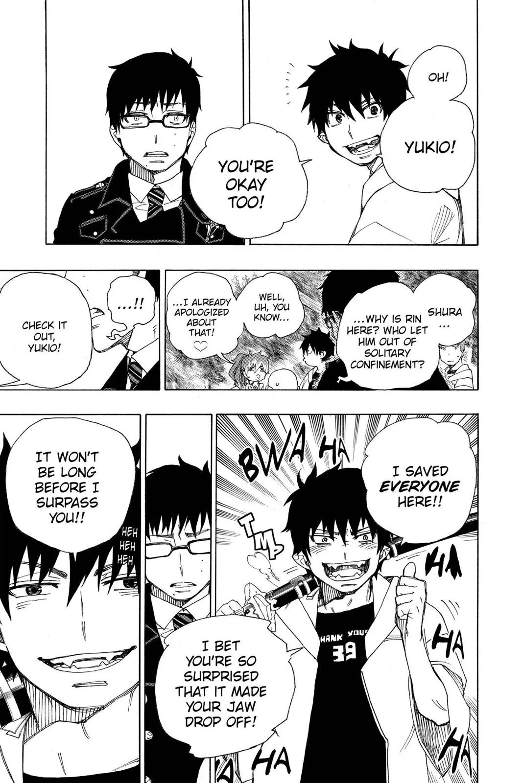 Blue Exorcist, chapter 33, page 36