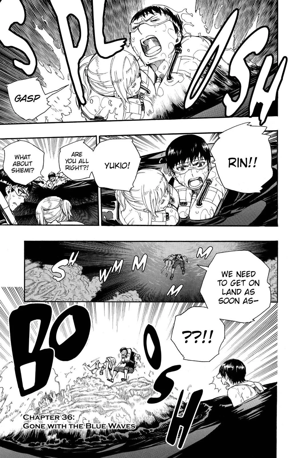 Blue Exorcist, chapter 36, page 1