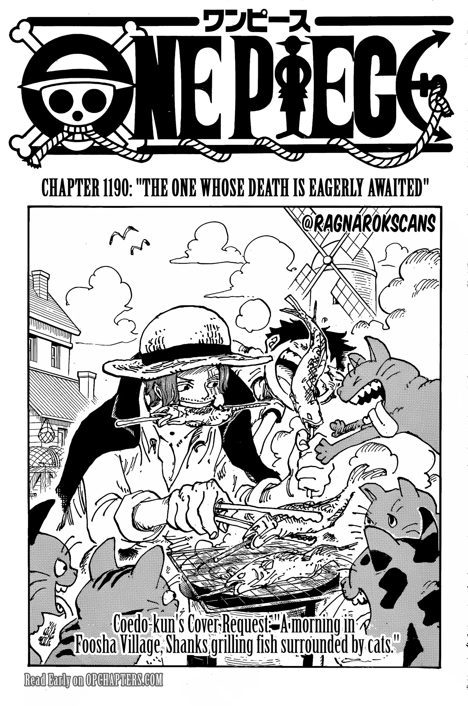 One Piece Manga, chapter 1190 ENG, page 1