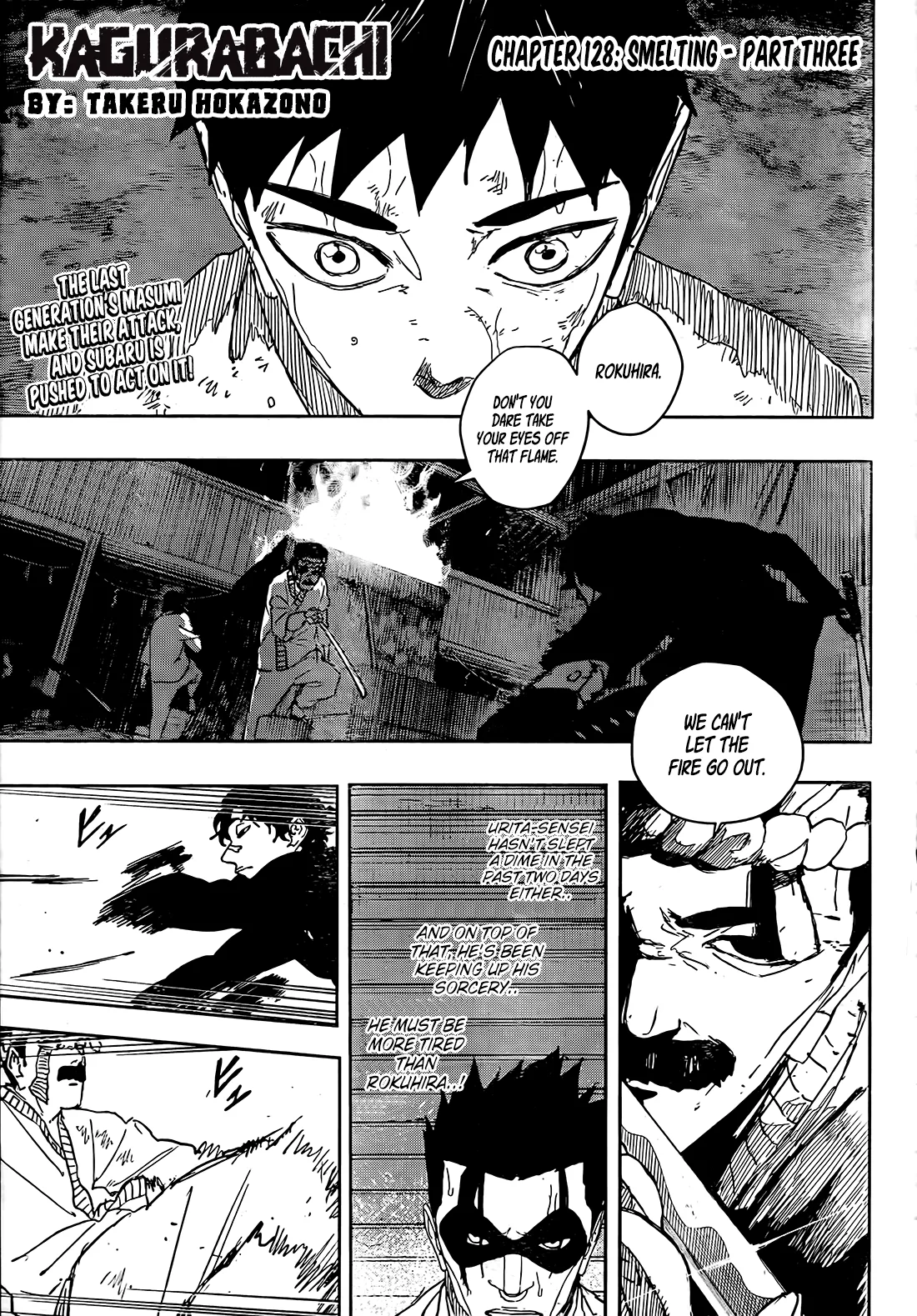 Kagurabachi, chapter 128, page 1