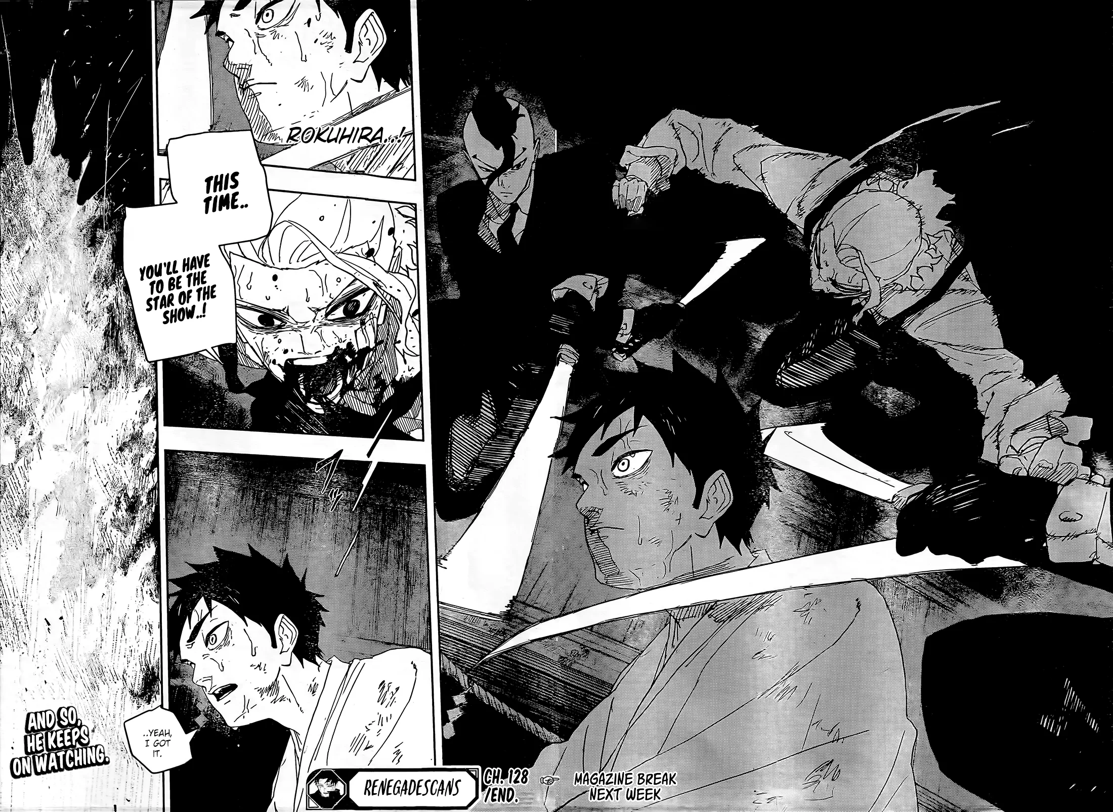 Kagurabachi, chapter 128, page 14
