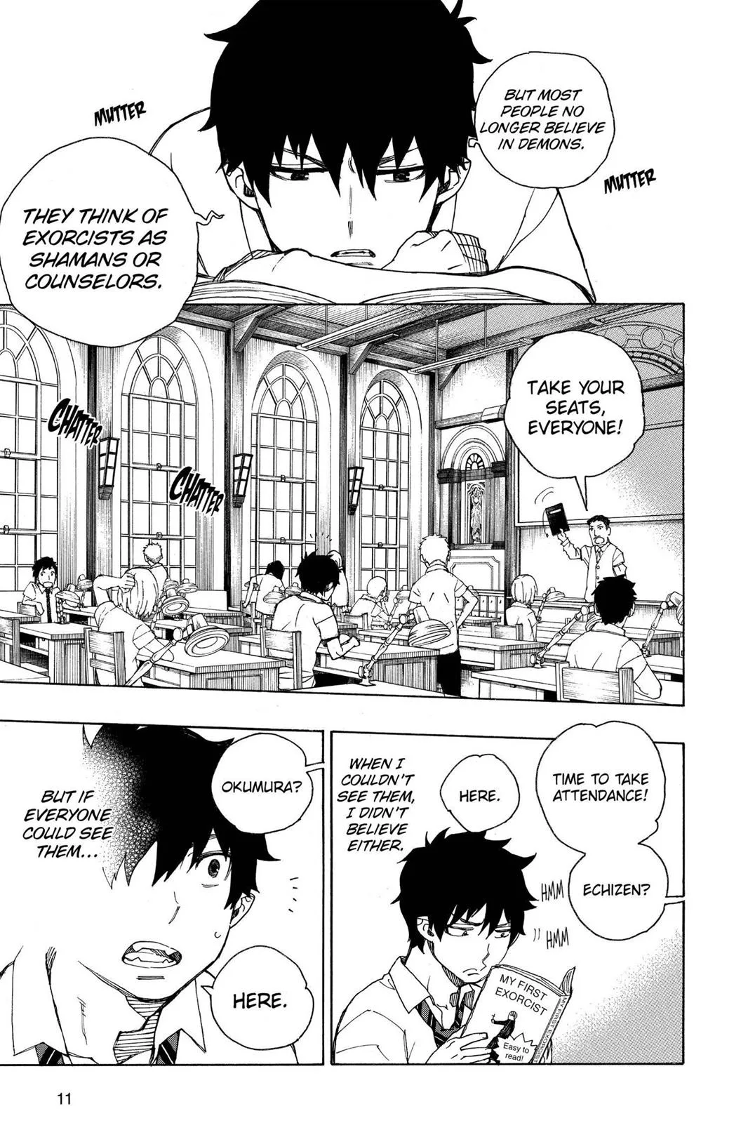 Blue Exorcist, chapter 38, page 12