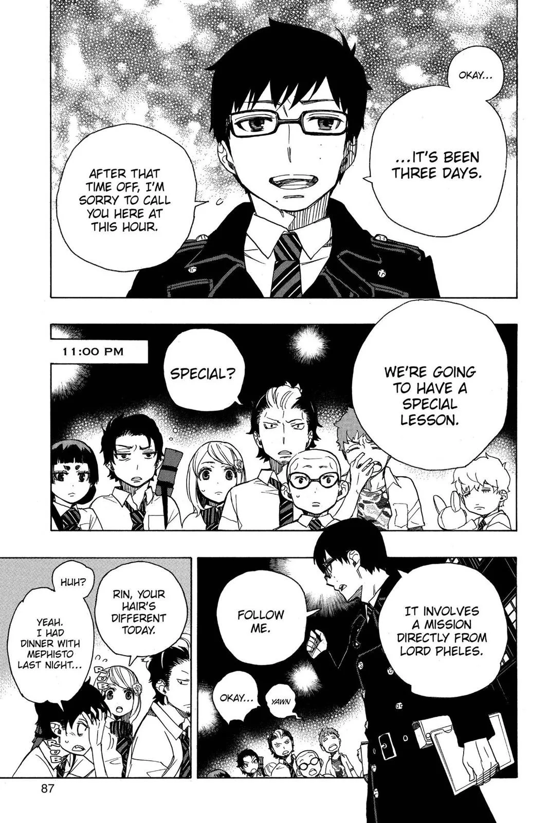 Blue Exorcist, chapter 40, page 7