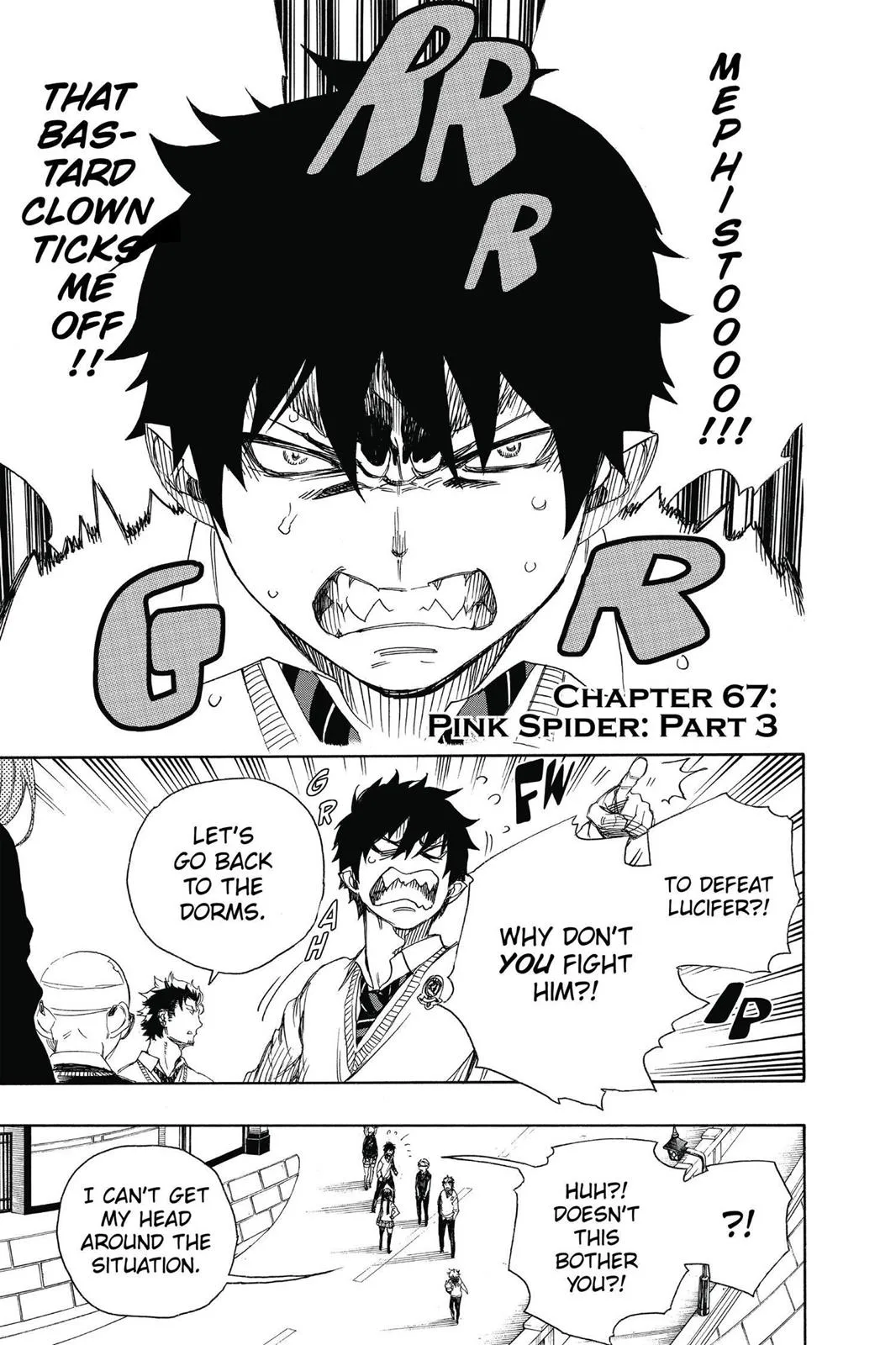 Blue Exorcist, chapter 67, page 1