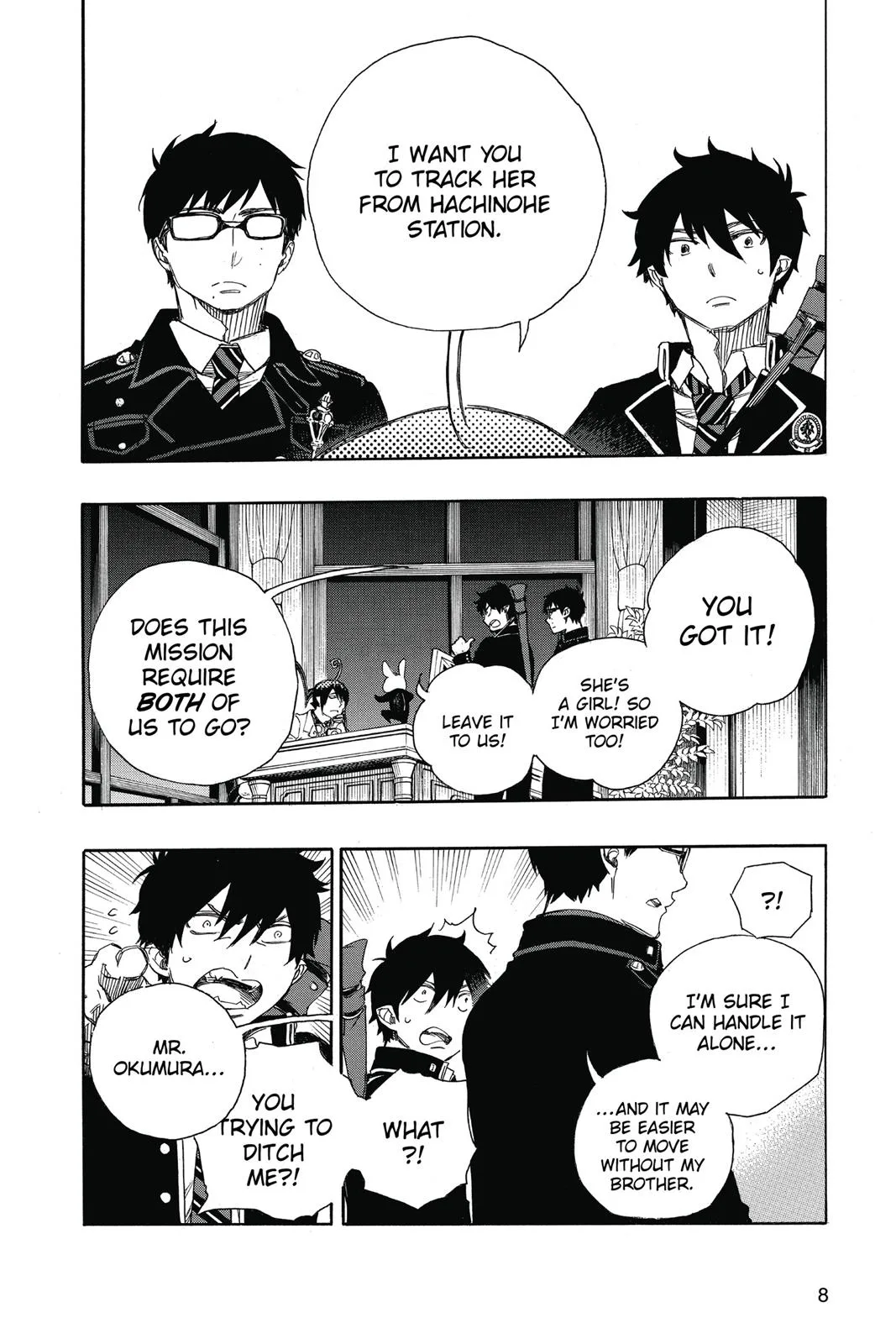 Blue Exorcist, chapter 74, page 9