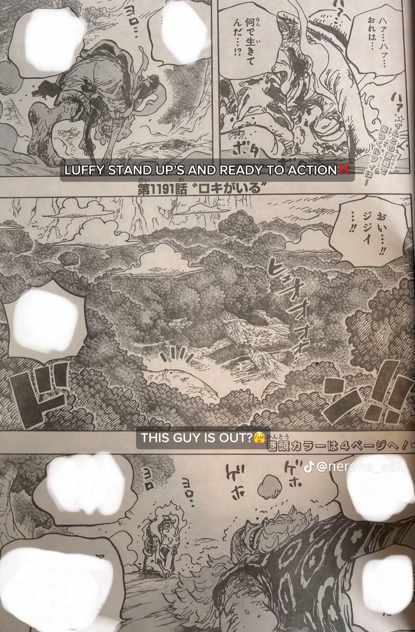 One Piece Manga, chapter 1191 RAW, page 1
