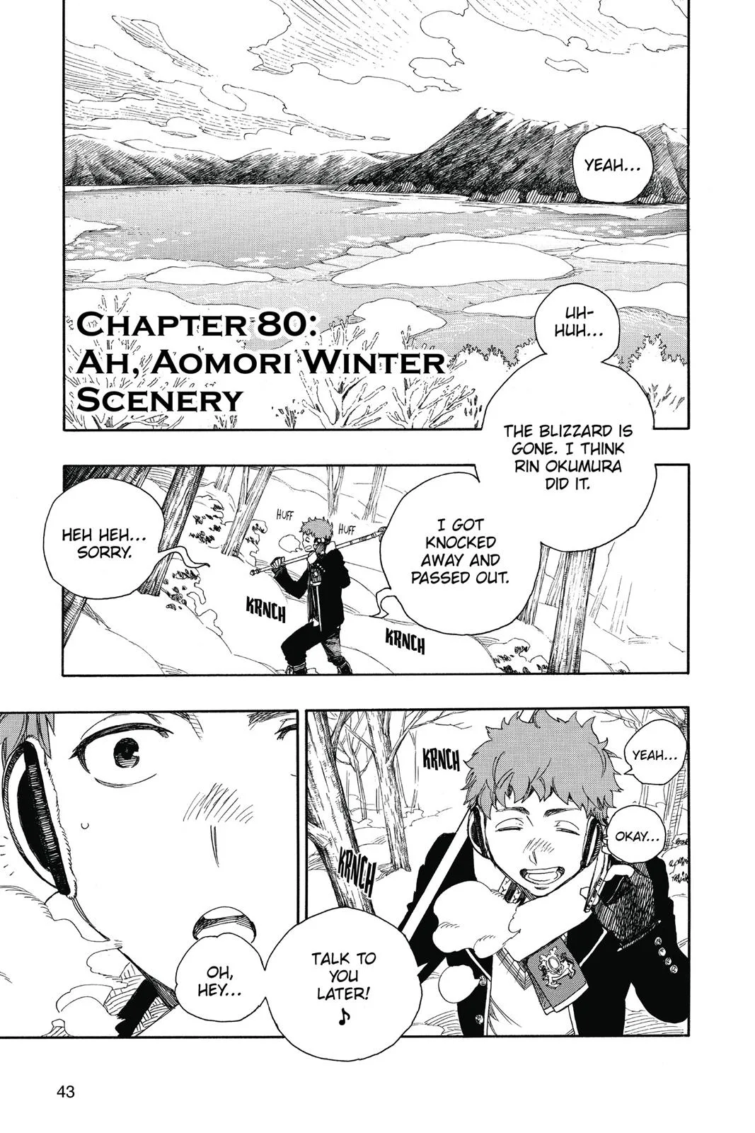 Blue Exorcist, chapter 80, page 1