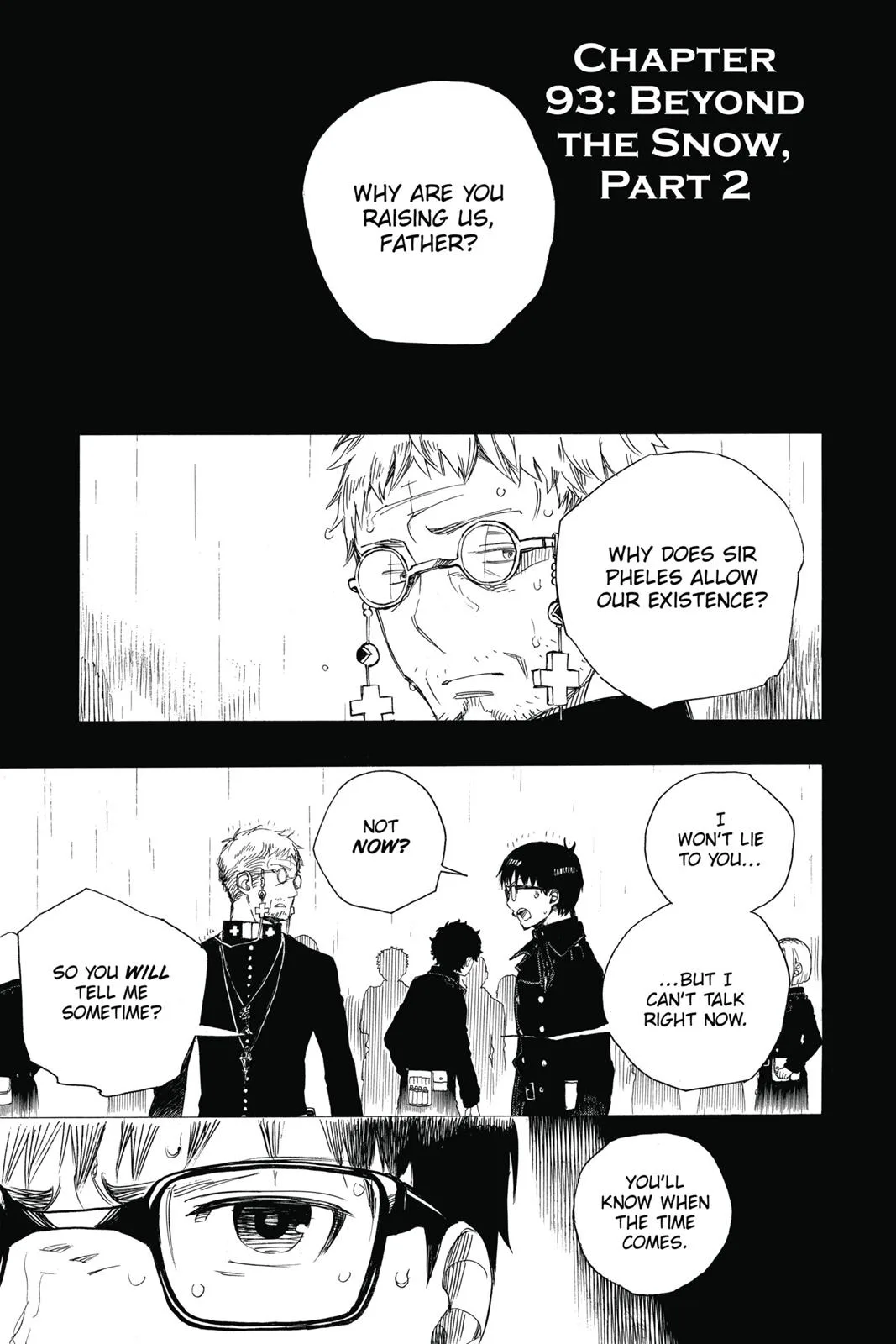 Blue Exorcist, chapter 93, page 1