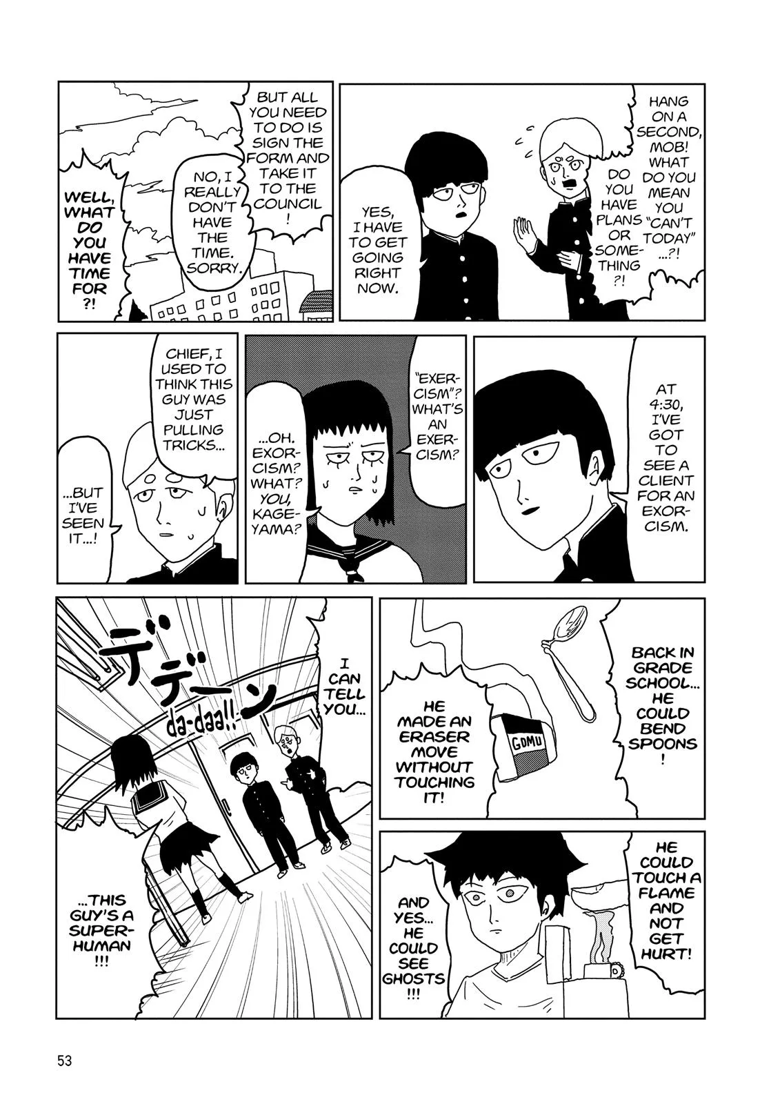 Mob Psycho 100, chapter 4, page 3