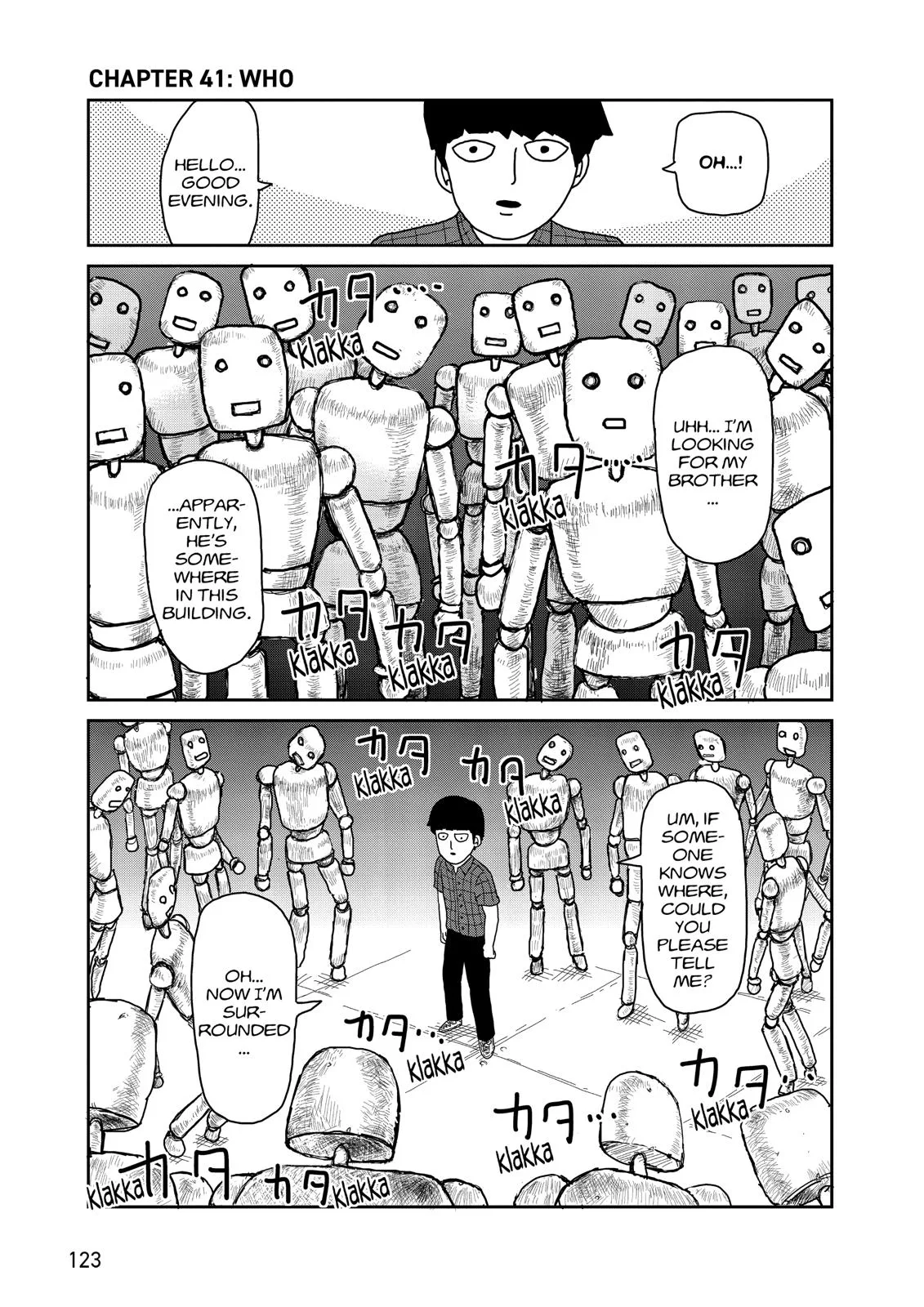 Mob Psycho 100, chapter 41, page 1