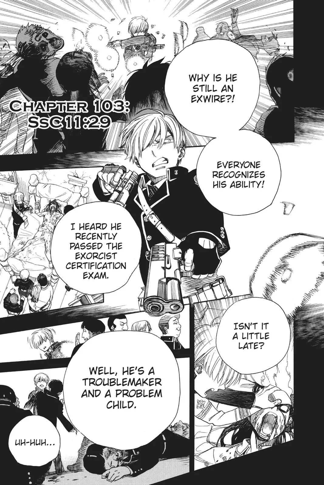 Blue Exorcist, chapter 103, page 1