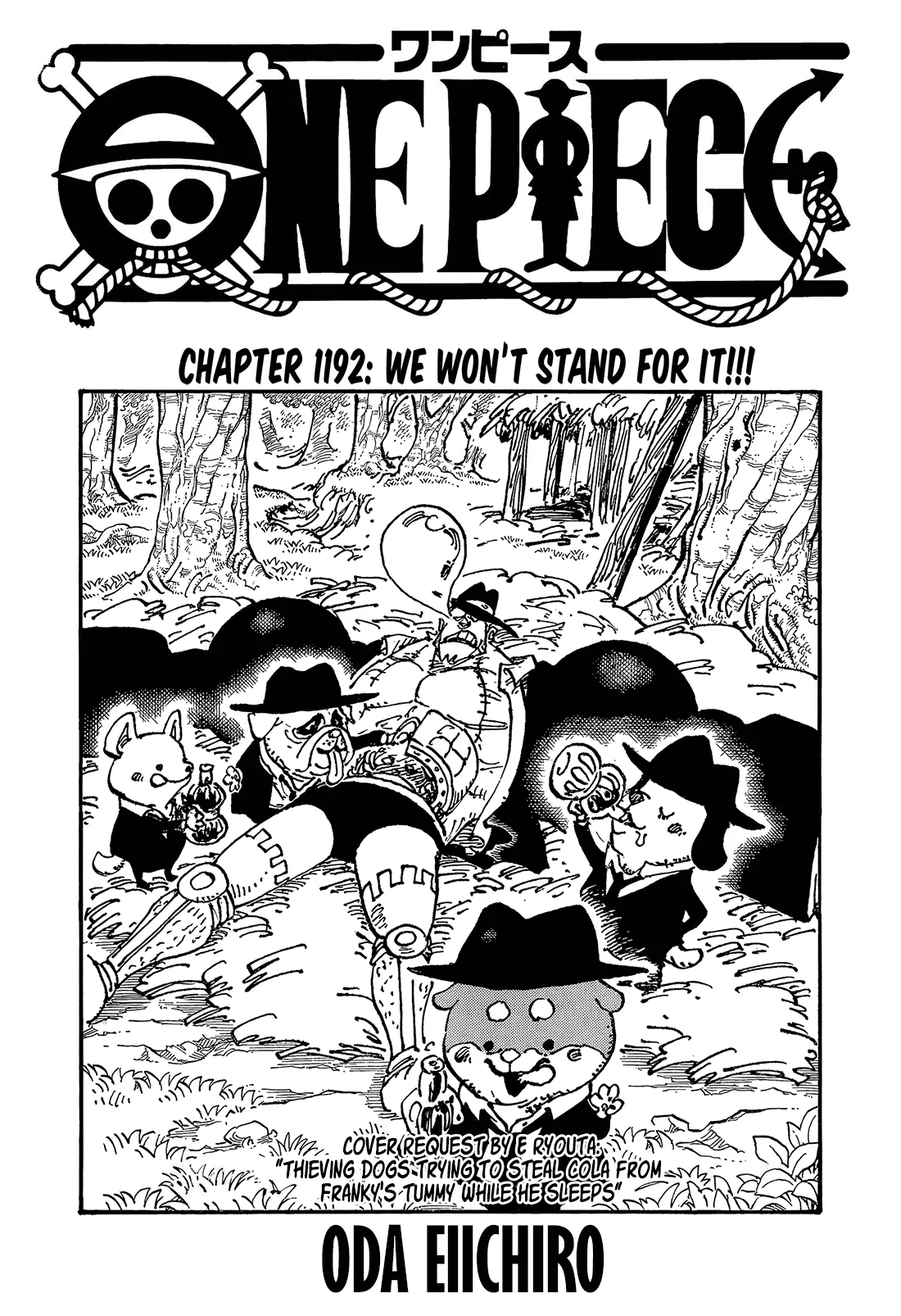 One Piece Manga, chapter 1192, page 1