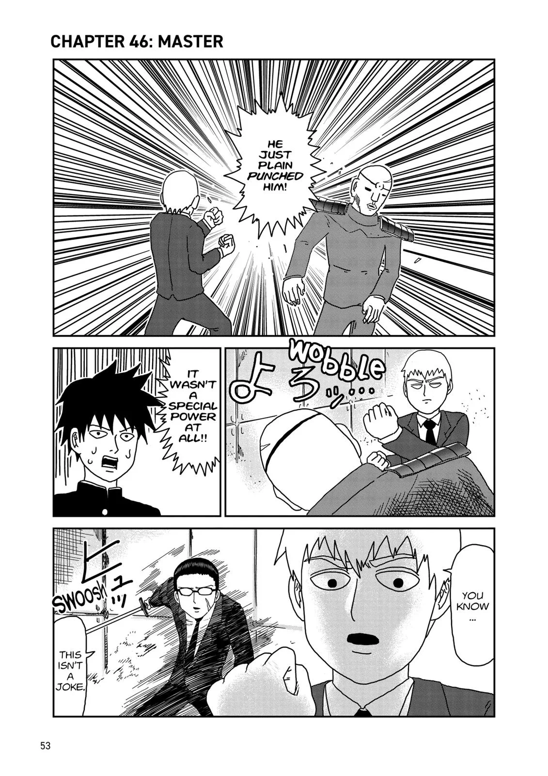 Mob Psycho 100, chapter 46, page 1
