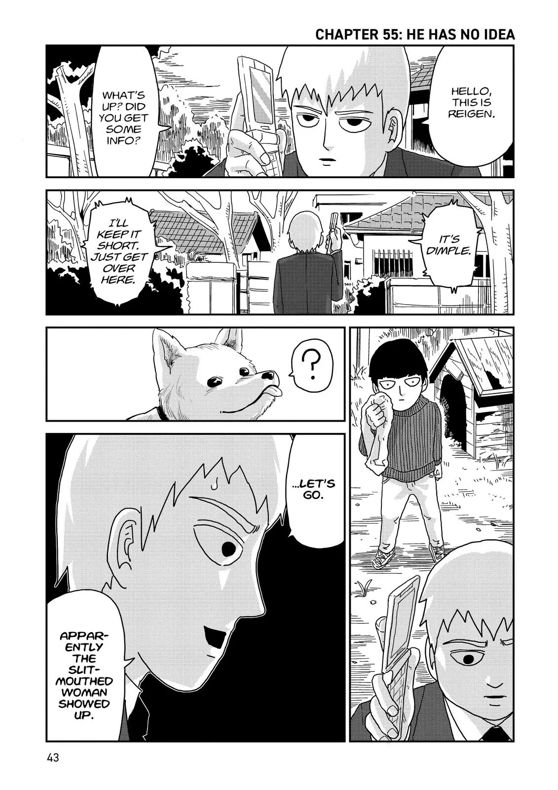 Mob Psycho 100, chapter 55, page 1