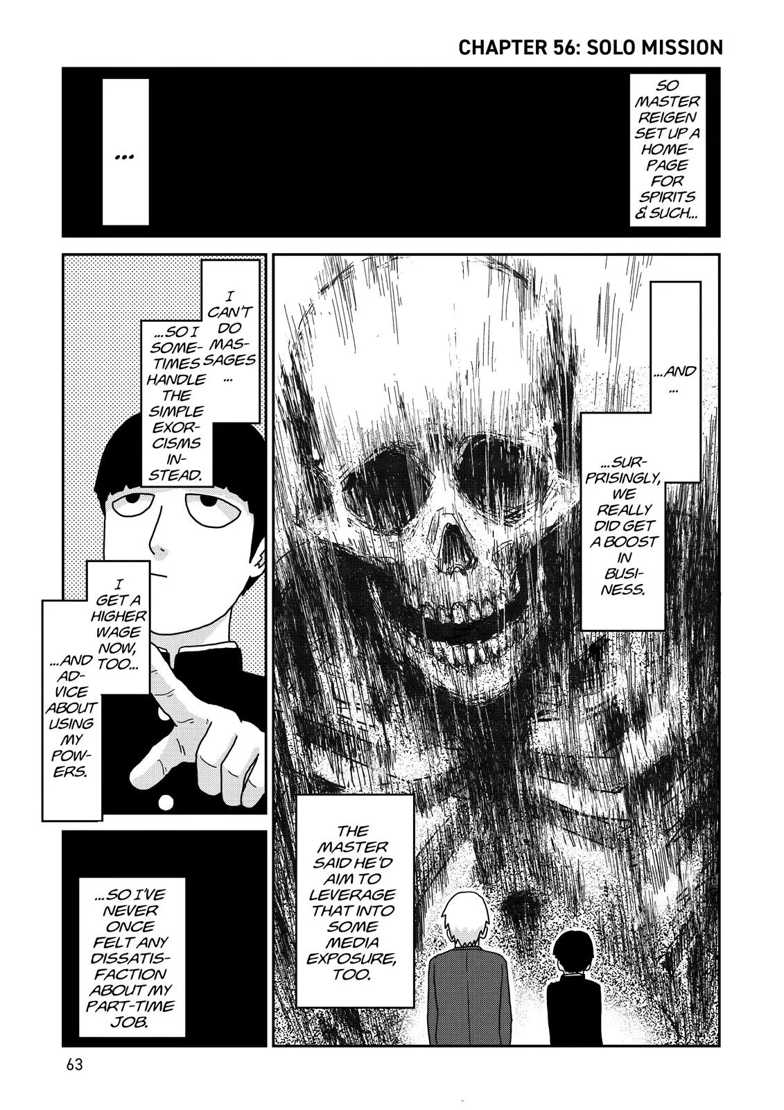 Mob Psycho 100, chapter 56, page 1