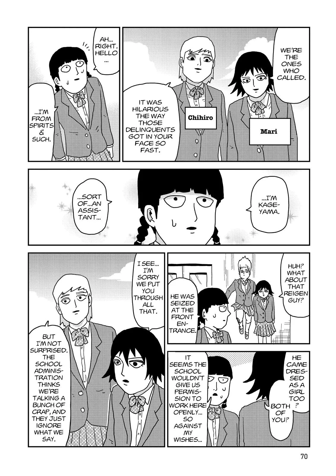 Mob Psycho 100, chapter 56, page 8