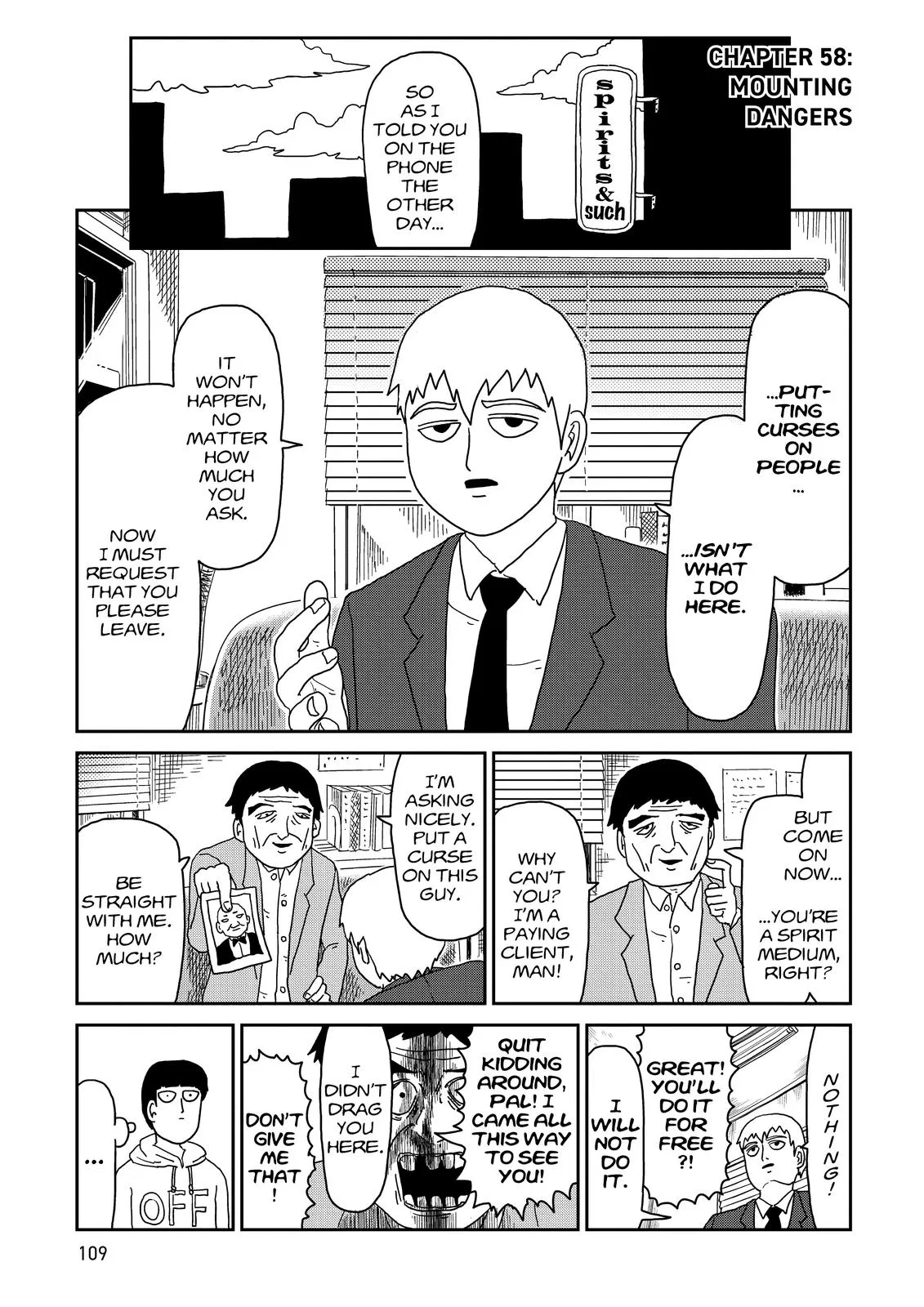 Mob Psycho 100, chapter 58, page 1