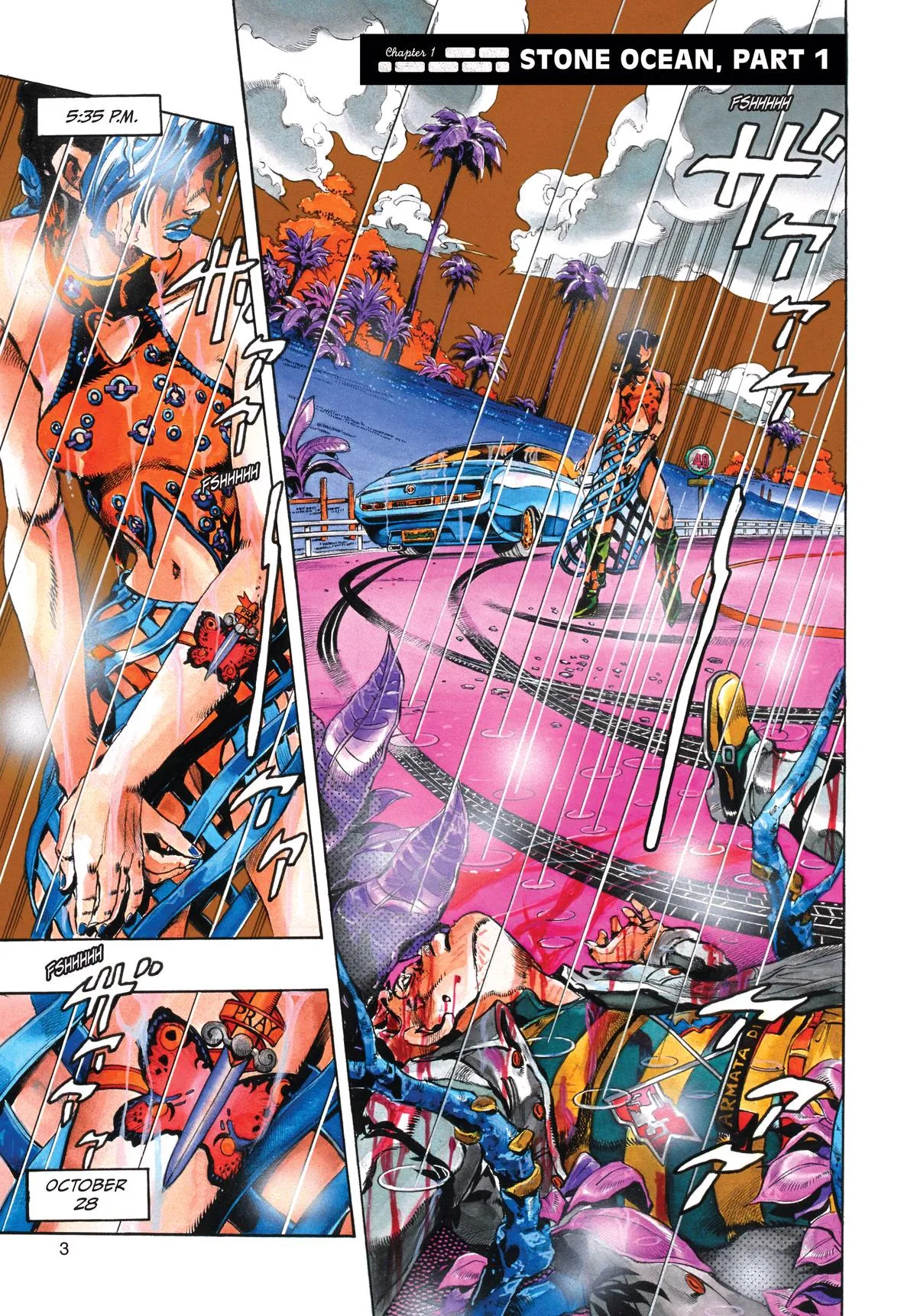 JoJo's Bizarre Adventure - Part 6 - Stone Ocean, chapter 1, page 4
