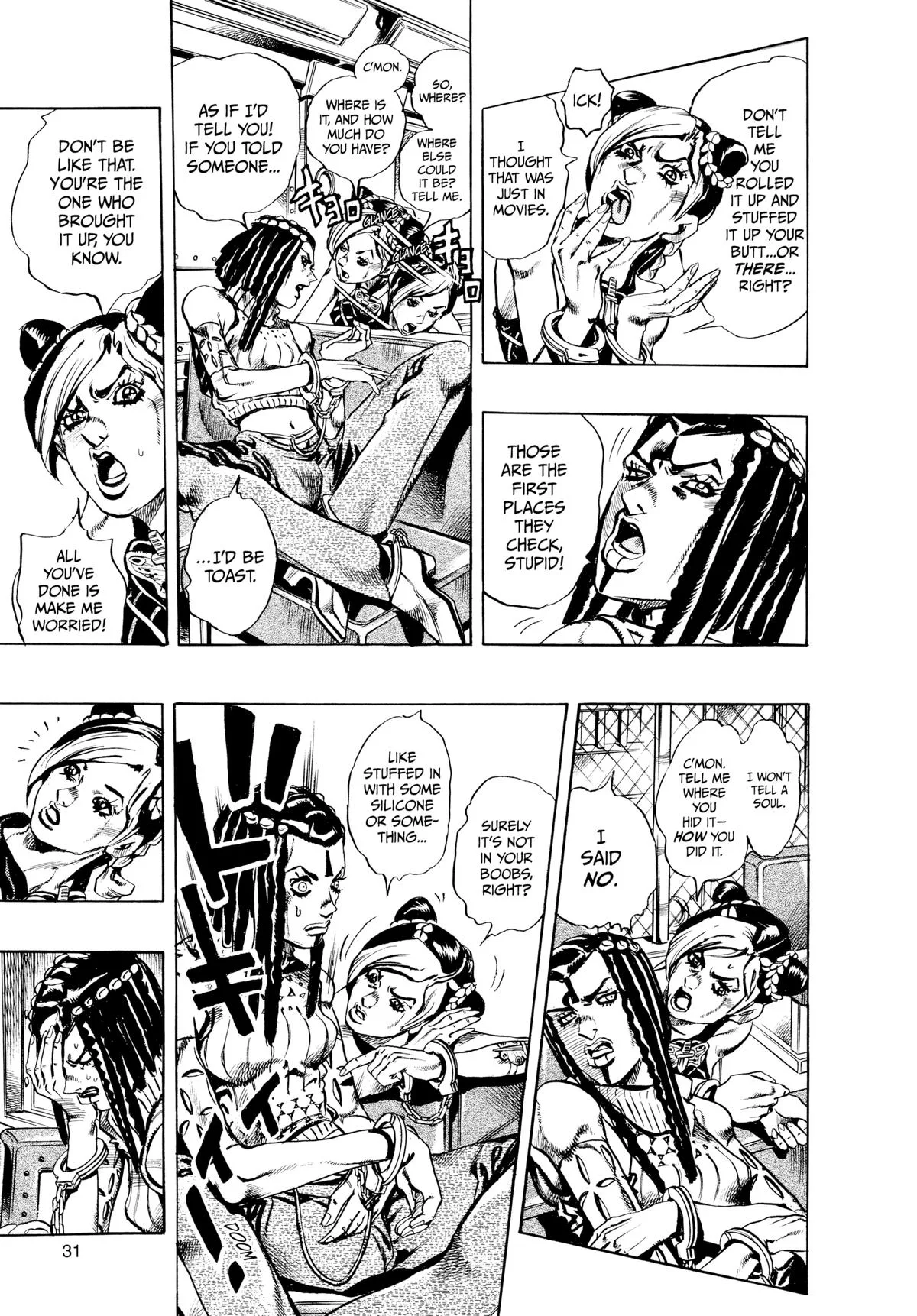 JoJo's Bizarre Adventure - Part 6 - Stone Ocean, chapter 1, page 28