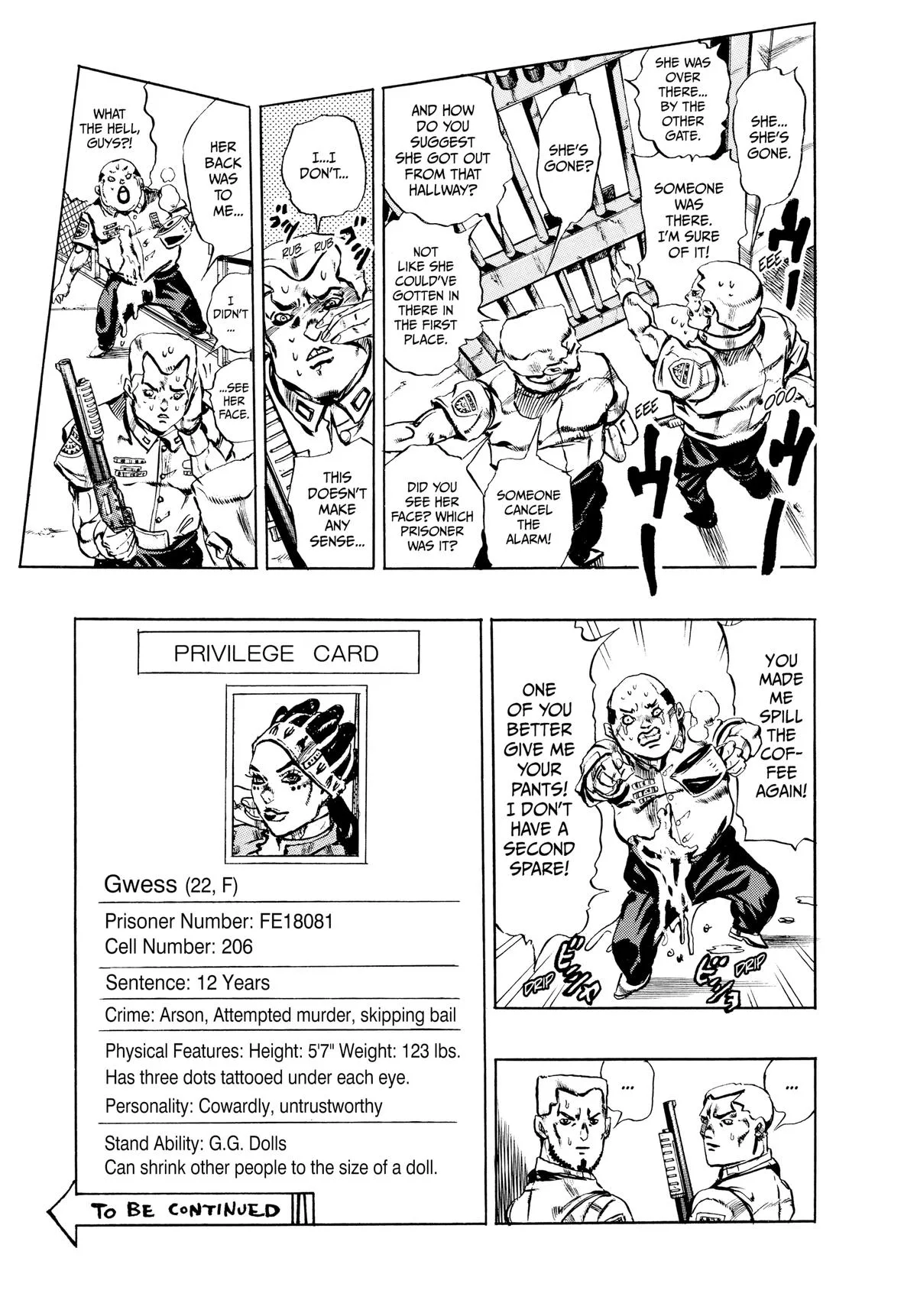 JoJo's Bizarre Adventure - Part 6 - Stone Ocean, chapter 10, page 1