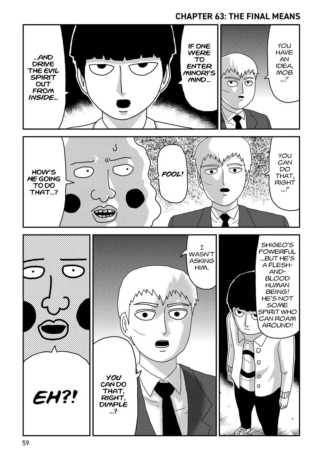 Mob Psycho 100, chapter 63, page 1