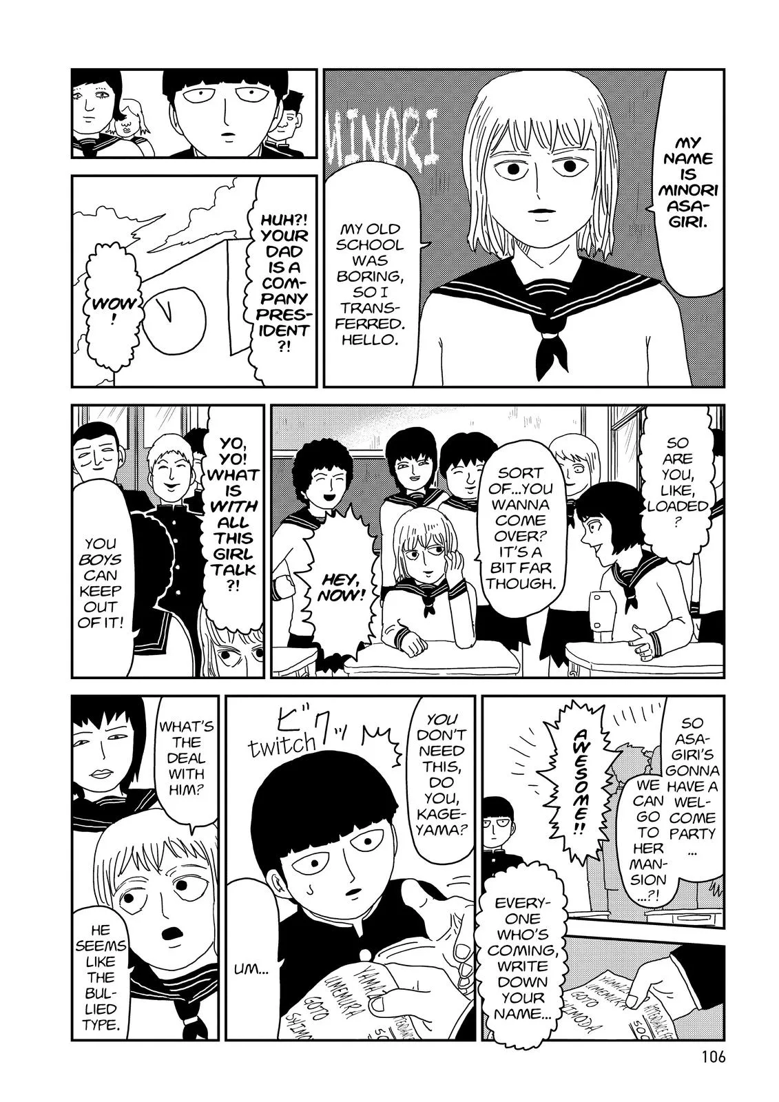 Mob Psycho 100, chapter 64, page 6