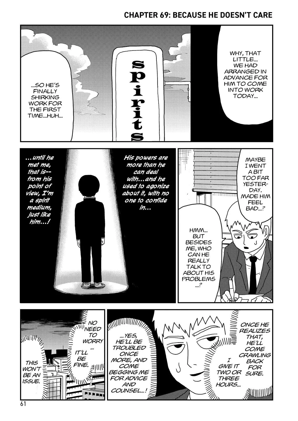 Mob Psycho 100, chapter 69, page 1