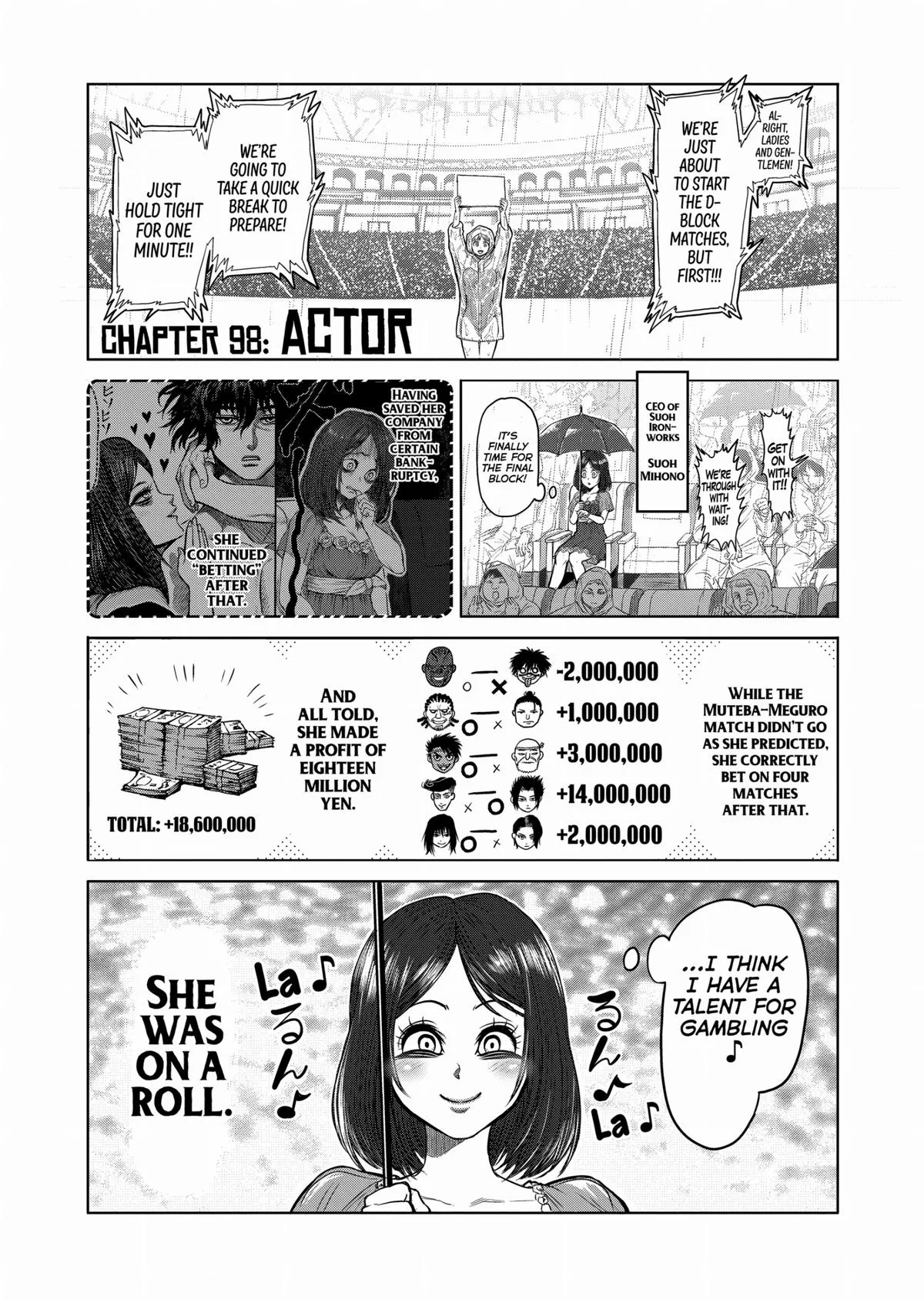 Kengan Ashura, chapter 98, page 1