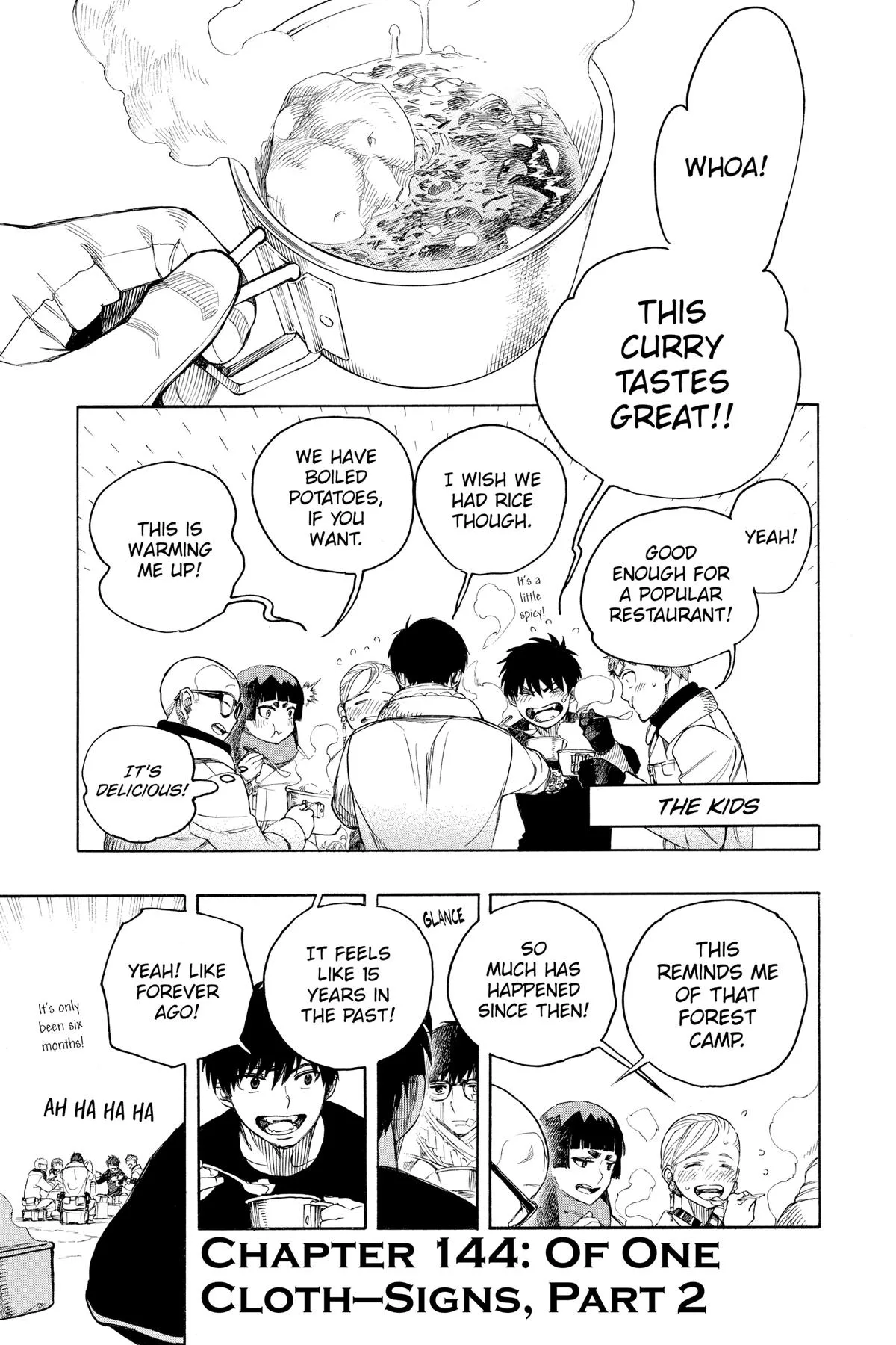 Blue Exorcist, chapter 144, page 1
