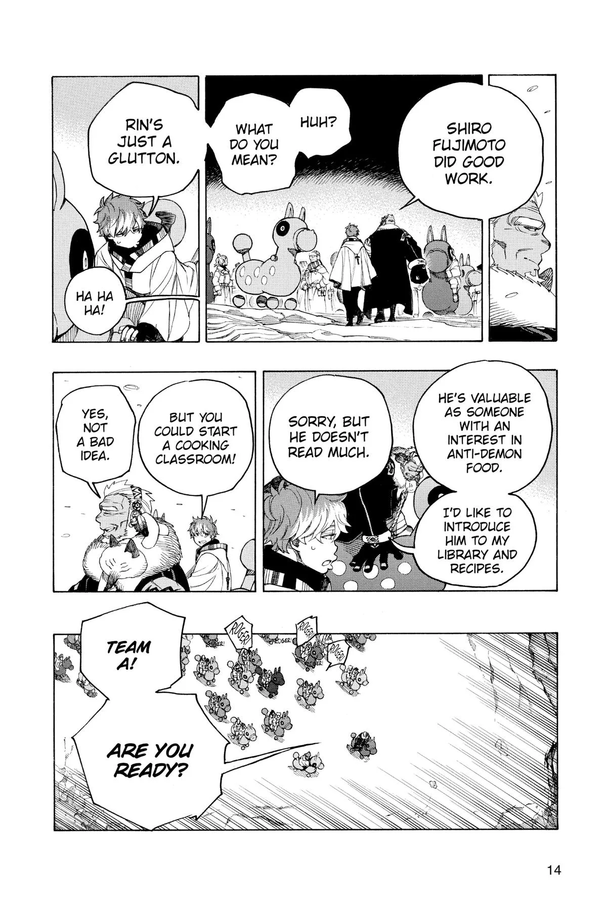 Blue Exorcist, chapter 146, page 14