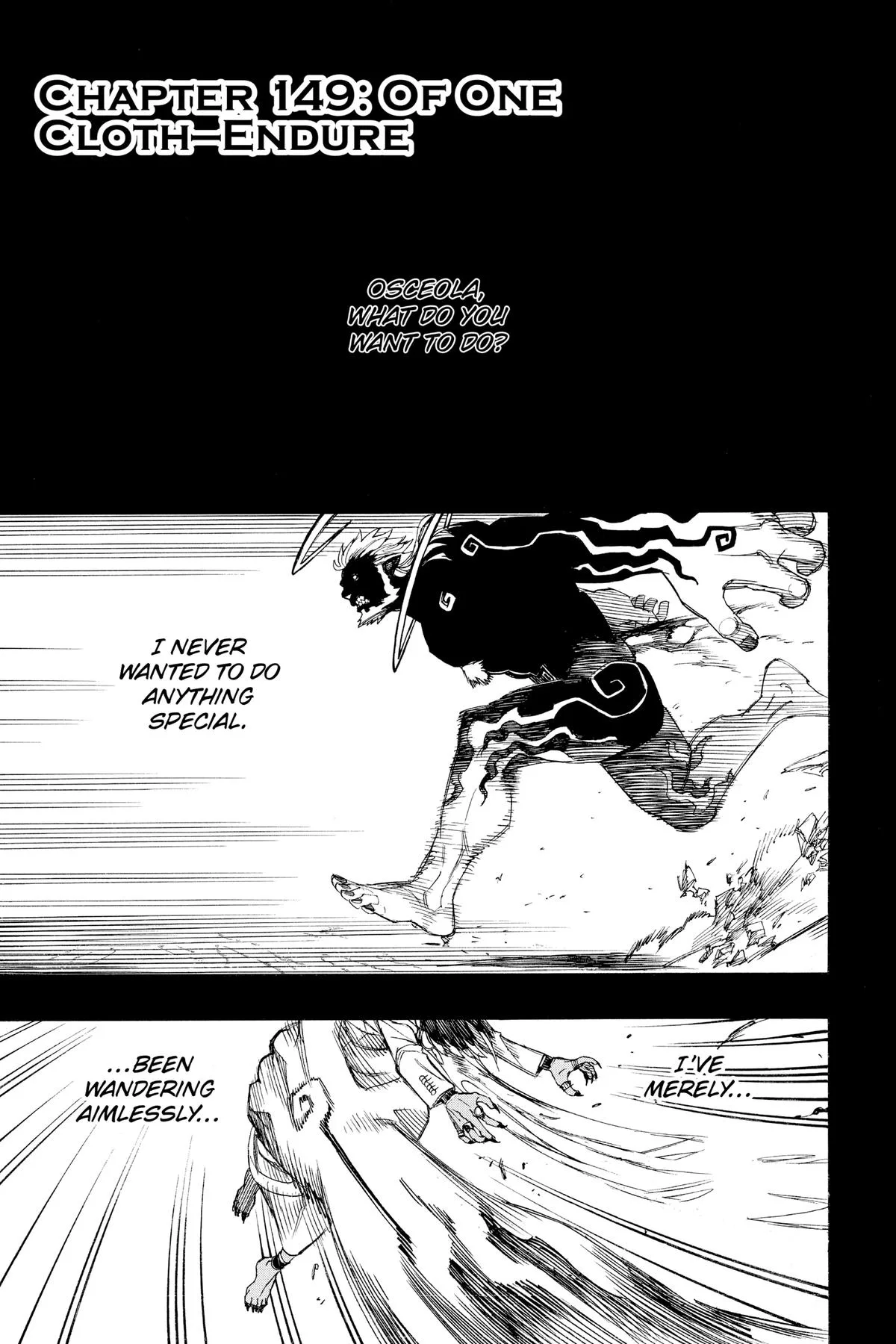 Blue Exorcist, chapter 149, page 1