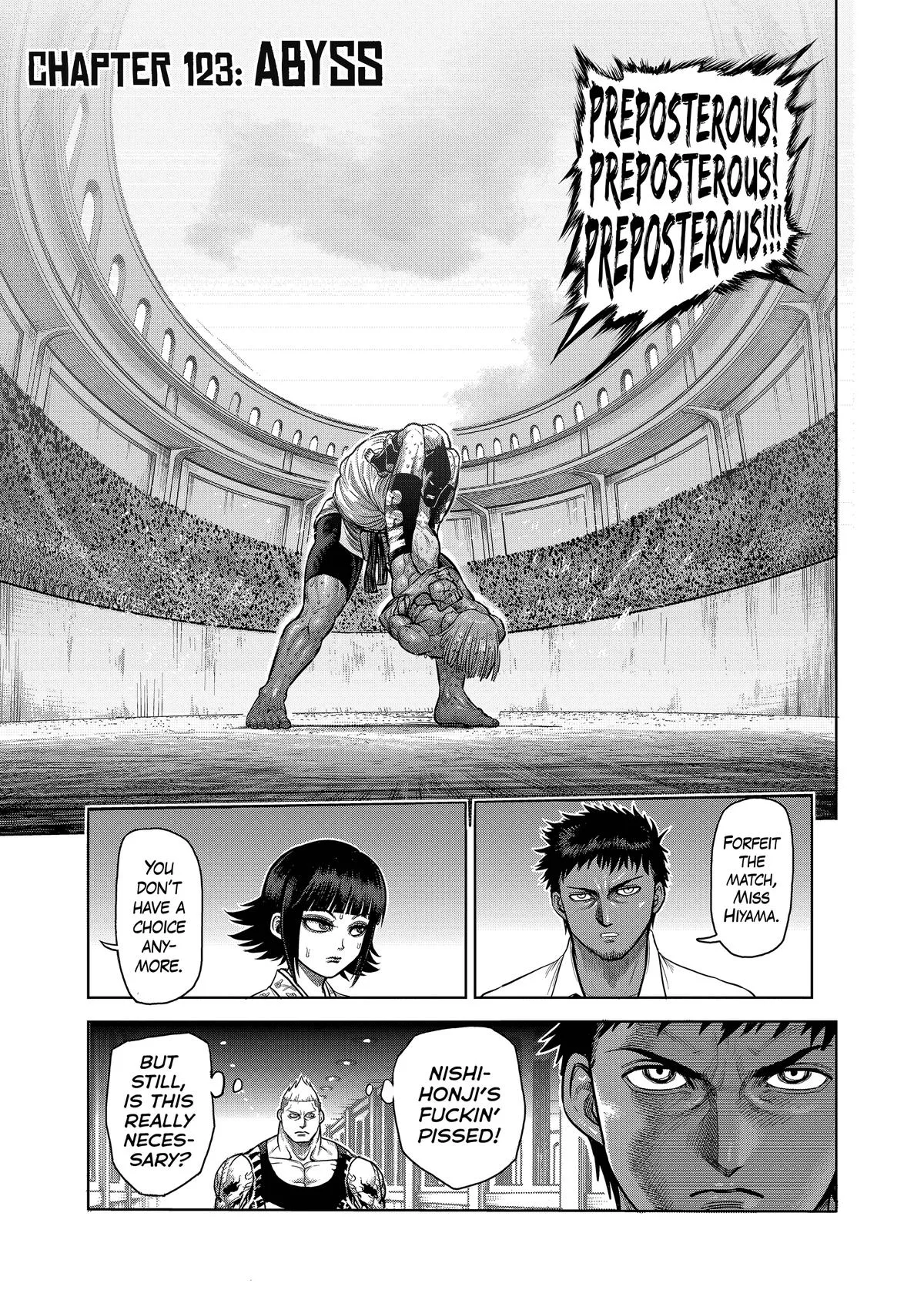 Kengan Ashura, chapter 123, page 1