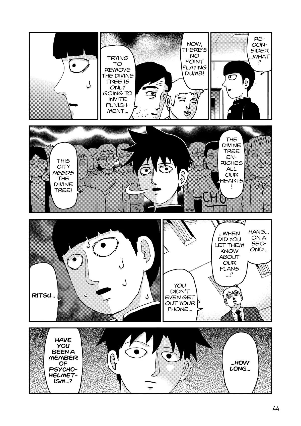 Mob Psycho 100, chapter 96, page 45