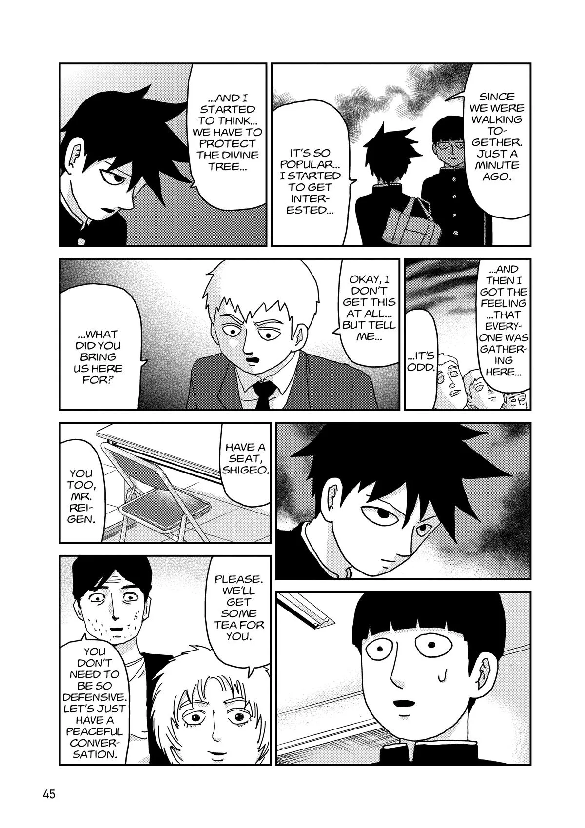 Mob Psycho 100, chapter 96, page 46