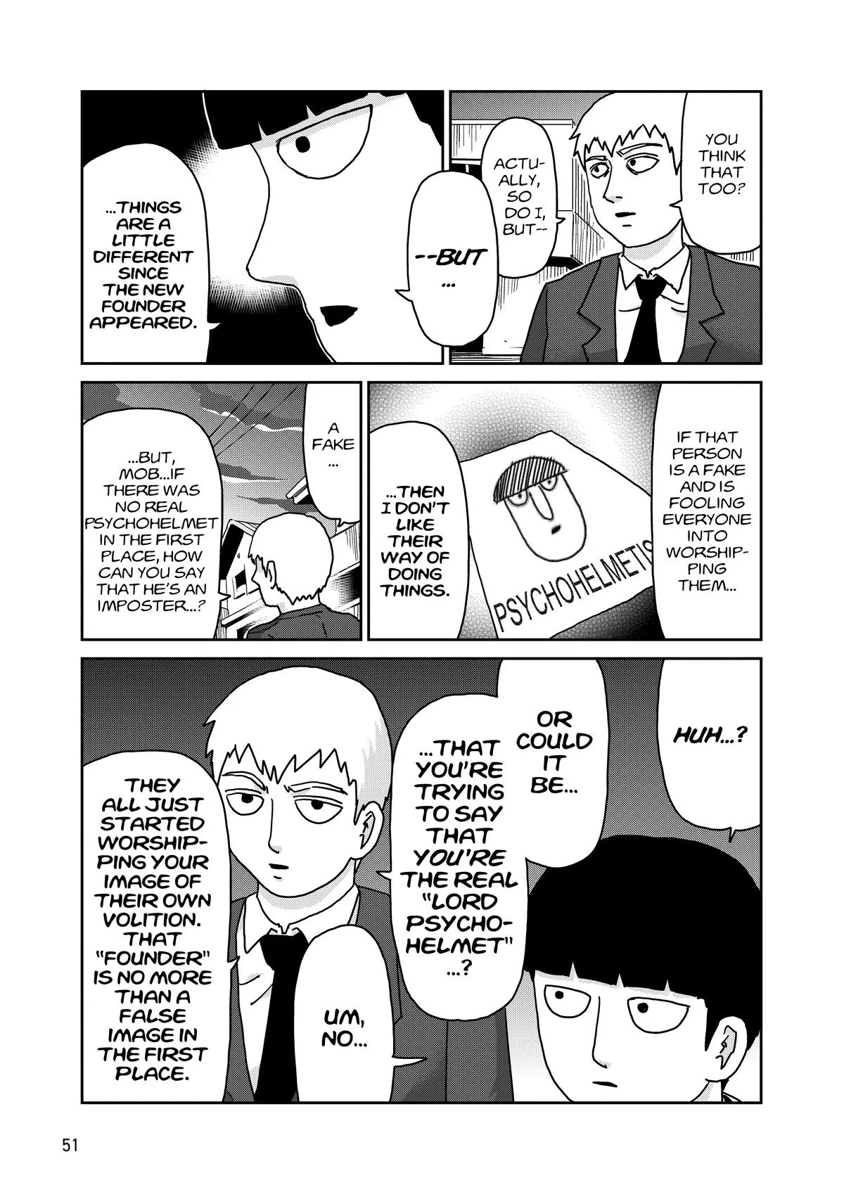 Mob Psycho 100, chapter 96, page 52