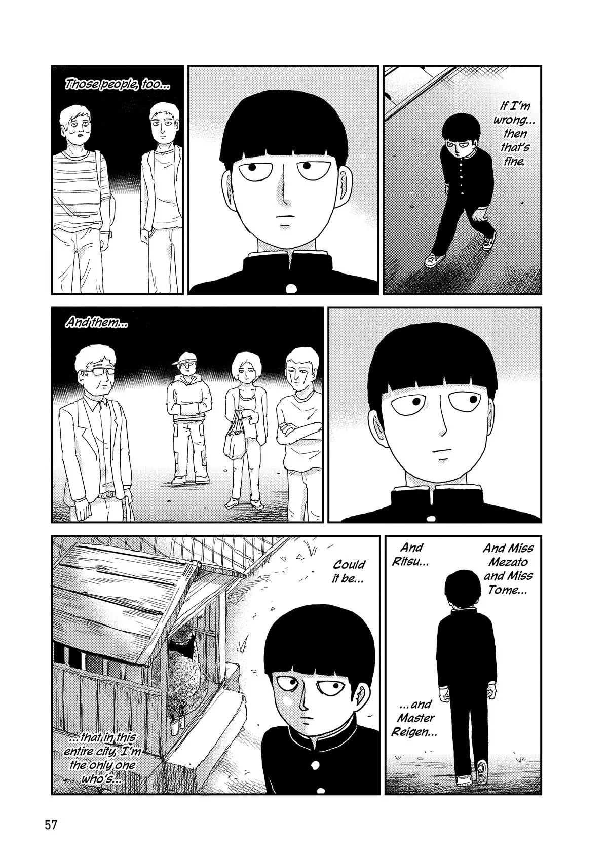 Mob Psycho 100, chapter 96, page 58