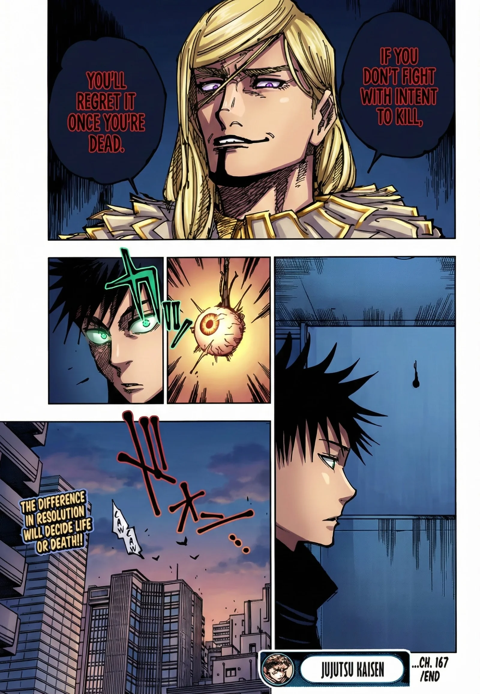 Jujutsu Kaisen Colored Manga JJK, chapter 167, page 19