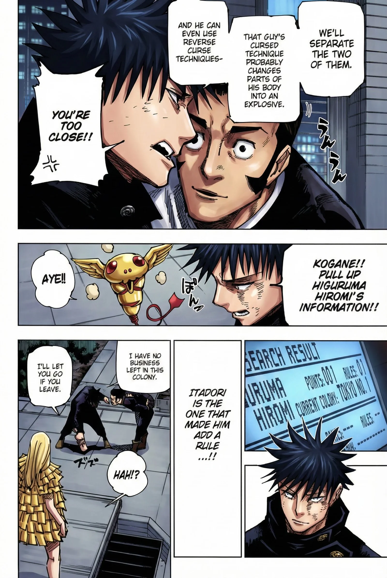 Jujutsu Kaisen Colored Manga JJK, chapter 169, page 10