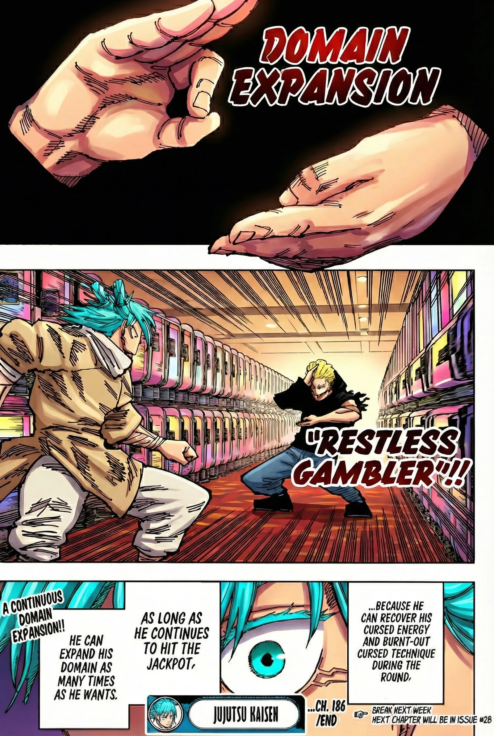 Jujutsu Kaisen Colored Manga JJK, chapter 186, page 17
